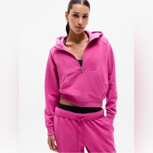 Athleta Easy Fleece 1/2 Zip Hoodie